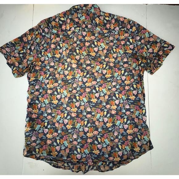 Men’s Springfield button down floral 2XL short sleeve - Picture 4 of 4
